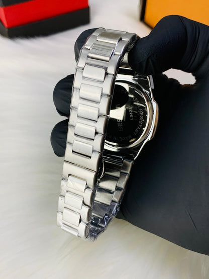 BEST-WIN (Silver Chain/Blue Dial)